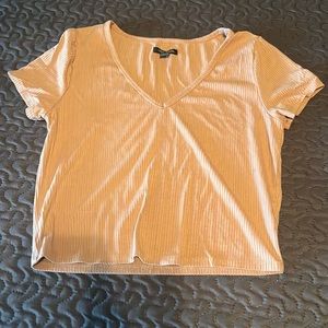 Peach colored crop top
